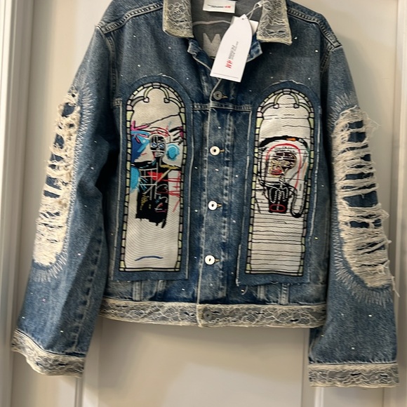 Hm basquiat regular fit denim jacket small - Picture 9 of 10